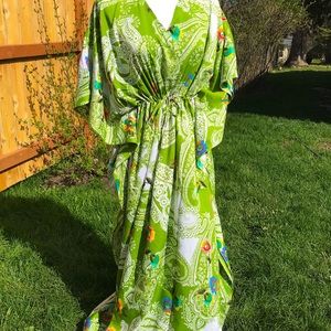 Boho coverup drawstring flowy